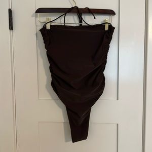 NYUD one piece swimsuit.